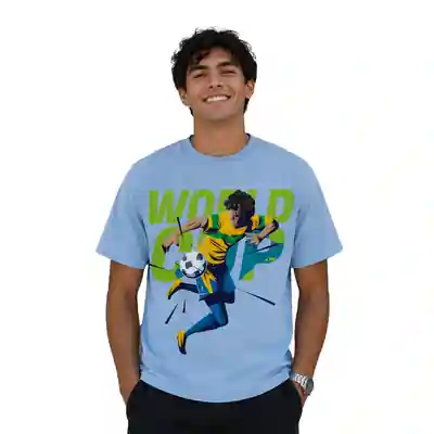World Cup Inspired Football Graphic Printed T-Shirt